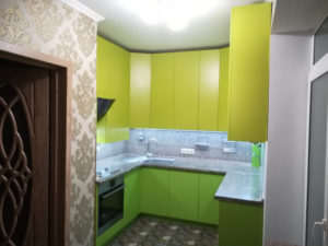 Кухня салатово-лимонная Кухни на заказ Отзывы